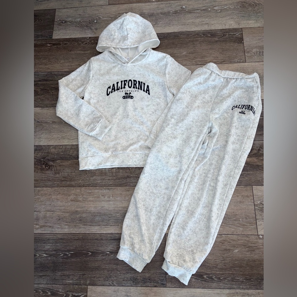 Kids Gray Hoodie and Sweatpants Set